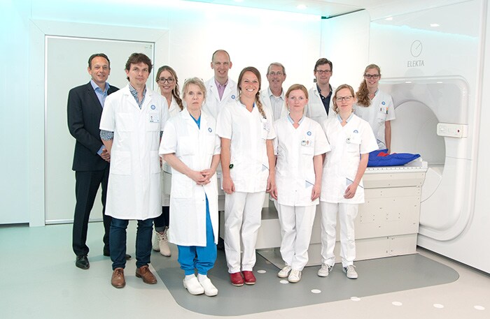 Team Unity MRI Linac met Elekta man