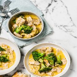 All in one chicken and broccoli hotpot