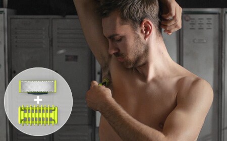 OneBlade doesn’t shave too close. Go against the grain and shave off any length of hair.