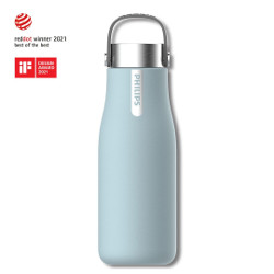 Philips GoZero Active Water Bottle with Fitness Filter, 20 oz, Blue